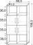 Regal Trelew 28, Farbe: Wenge / Ahorn - 156 x 80 x 41 cm (H x B x T)