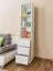 Standregal, 40 cm breit, Kiefer Holz-Massiv, Farbe: Weiß Abbildung