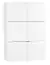 Jugendzimmer - Kleiderschrank Marincho 20, Farbe: Weiß - Abmessungen: 159 x 107 x 53 cm (H x B x T)