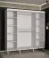 Schiebetürenschrank mit eleganten Design Jotunheimen 189, Farbe: Weiß - Abmessungen: 208 x 200,5 x 62 cm (H x B x T)