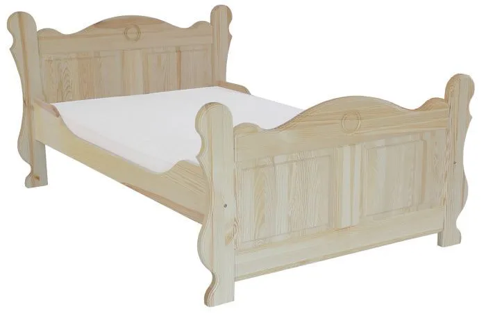 Doppelbett / Gästebett Kiefer massiv Vollholz natur 91 – Abmessung 180 x 200 cm