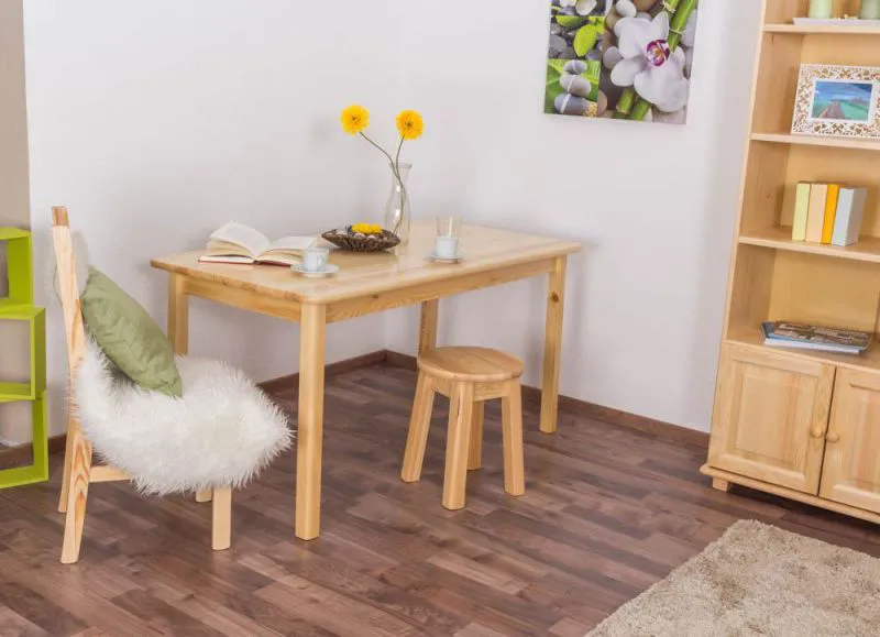 Holztisch 150 x 75 cm massiv Abbildung