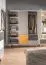 Jugendzimmer - Drehtürenschrank / Kleiderschrank Syrina 05, Farbe: Weiß / Grau / Gelb - Abmessungen: 202 x 153 x 55 cm (H x B x T)