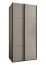 Schiebetürenschrank / Kleiderschrank | 245,5 x 100 x 64 cm | 2 Kleiderstangen | 6 Fächer | 6 Einlegeböden | 2 Schiebetüren | Farbe: Kaschmir | Soft-Close