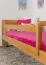 Kinderbett 90 x 200 cm | Massivholz: Kiefer | Erle Lackiert Abbildung