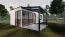 Terrassenüberdachung M 01, Dach: 16 mm Polycarbonat klar, Grundfläche: 9,18 m² - Abmessungen: 300 x 306 cm (B x L)