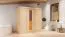 Sauna "Eeli" mit Energiespartür - Farbe: Natur - 196 x 118 x 198 cm (B x T x H)