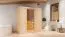 Sauna "Eeli" SET mit Klarglastür & Ofen externe Steuerung easy 9 kW - 196 x 118 x 198 cm (B x T x H)