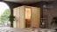 Sauna "Aleksi" SET mit Klarglastür & Ofen 9 kW - 196 x 196 x 198 cm (B x T x H)