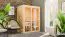 Sauna "Vali 1" SET - Farbe: Natur, Ofen 3,6 kW - 155 x 122 x 198 cm (B x T x H)