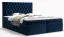 Boxspringbett mit modernen Design Pirin 74, Farbe: Blau - Liegefläche: 180 x 200 cm (B x L)