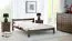 Jugendbett im neutralen Design Encamp 20, Kiefer Vollholz massiv, Farbe: Walnuss - Liegefläche: 140 x 200 cm (B x L)
