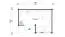 Ferienhaus F17 inkl. Fußboden | 14,9 m² | 70 mm Blockbohlen | Naturbelassen | mit Isolierverglasung