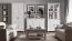 Vitrine Badus 11, Farbe: Weiß - 201 x 89 x 44 cm (H x B x T)