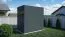 Modernes Gartenhaus, 2,31 x 1,52 Meter, Gartenhaus in Anthrazit, Grundfläche: 3,51 m², Elementgartenhaus