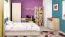 Jugendzimmer - Kommode Gabriel 01, Farbe: Eiche Braun / Creme - 75 x 42 x 38 cm (H x B x T)