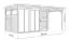 Gartenlaube | Anthrazit | Anbaudach | inkl. großem Panoramafenster | Grundfläche: 13,08 m² | inkl. Fußboden | Poolhaus | Flachdach | Elementbauweise | Sonnenglück 02