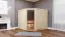 Sauna Anna 07, 68 mm Wandstärke - 231 x 196 x 198 cm (B x T x H)