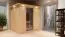Sauna Martina 06, 68 mm Wandstärke - 210 x 184 x 202 cm (B x T x H)