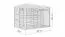 Gartenhaus 2,34 x 3,37 Meter (inkl. Dach) | Natur | Flachdach Abbildung