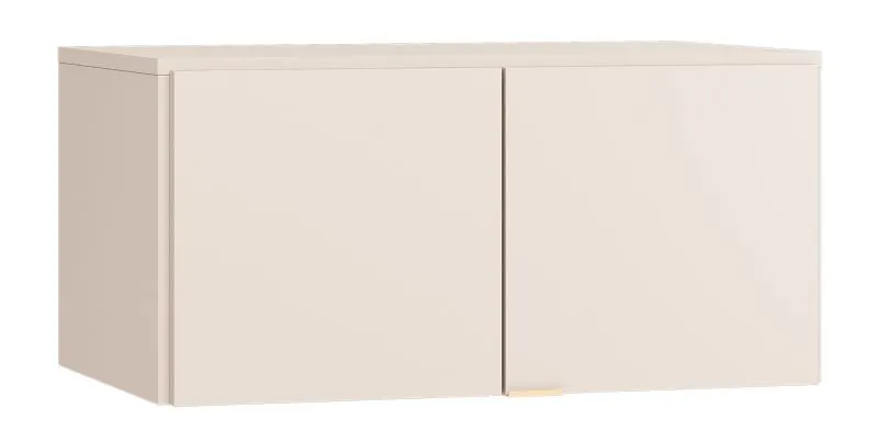 Schrankaufsatz für Kleiderschrank Tacuarembo 11 | Farbe: Beige | 2 Türen | Soft-Close-Funktion | Maße: 92,5 x 57 x 45 cm