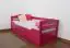 Bett ausziehbar 90 x 200 cm Buche Rosa mit 1 Schublade(n)