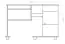 Schreibtisch Kiefer massiv Vollholz natur Junco 196 - Abmessungen: 81,50 x 115 x 55 cm (H x B x T)