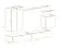Außergewöhnliche Wohnwand Balestrand 29, Farbe: Eiche Wotan / Schwarz - Abmessungen: 160 x 270 x 40 cm (H x B x T), mit Push-to-open Funktion