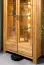 Zwei Türige Vitrine Balsa 01, genügend Stauraum, Natur, Eiche teilmassiv, sehr geräumige Fächer, 206 x 120 x 47 cm, mit drei Glaseinlegeböden