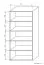 Regal Kisaran 14, Farbe: Erle - Abmessungen: 170 x 80 x 40 cm (H x B x T)