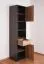 Jugendzimmer Schrank Sprimont 05, Farbe: Grau / Eiche - Abmessungen: 195 x 45 x 40 cm (H x B x T)