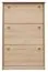Schuhschrank Kiefer Holz massiv, Farbe: Natur 115x72x30 cm Abbildung