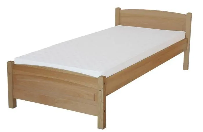 Bett Buche 180 x 200 cm Natur Abbildung
