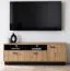 TV-Unterschrank Kelvizo | Farbe: Eiche Artisan / Anthrazit | 200 x 42 x 53,5 cm| 5 Fächer | 1 Tür | 1 große Kipptür | TV-Möbel| Stabil & Langlebig