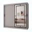 Schiebetürenschrank / Kleiderschrank | Kaschmir | 10 Fächer | 2 Kleiderstangen | 200 x 62 x 200 cm | dekorative Spiegeltür | für Schlafzimmer