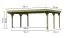 Doppelcarport Classic Grundpaket mit PVC-Dach, Farbe: Natur KDI, Grundfläche: 22,18 m²