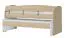 Kinderbett / Jugendbett Benjamin 02 inkl. 2. Liegeplatz, Farbe: Buche / Weiß - 90 x 200 cm (B x L)
