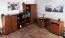 Schrank Mojokerto 23, Farbe: Walnuss / Schwarz - Abmessungen: 194 x 80 x 39 cm (H x B x T)
