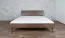 Doppelbett / Gästebett Engordany 10 | Buche Vollholz massiv | lackiert | Liegefläche: 160 x 200 cm | Farbe: Walnuss | mit stabiler Kopfstütze | zeitloses Design