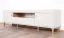 Moderner TV-Schrank / TV-Möbel mit einen offenen Fach Barbe 24, mit zwei Türen, drei Fächer, Farbe: Kaschmir, Maße: 51,5 x 177 x 40 cm, ABS-Kantenschutz, eine Schublade, Griffe: Gold, sehr Langlebig