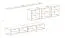 Wohnwand im außergewöhnlichen Design Balestrand 270, Farbe: Schwarz / Eiche Wotan - Abmessungen: 150 x 340 x 40 cm (H x B x T), mit 10 Fächern