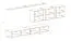 Wohnwand im außergewöhnlichen Design Balestrand 110, Farbe: Schwarz / Eiche Wotan - Abmessungen: 150 x 340 x 40 cm (H x B x T), mit Push-to-open Funktion