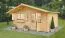 Gartenhaus SA17 - 44 mm Blockbohlenhaus, Grundfläche: 19,90 m², Satteldach