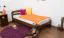 Kinderbett 90 x 200 cm | Massivholz: Kiefer | Nuss Lackiert | inkl. Rollrost Abbildung