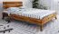 Eiche-Bett massiv | 90 x 200 cm | Wildeiche | Geölt | Natur Abbildung