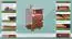Nachtkommode Kiefer massiv Vollholz nussfarben 005 - Abmessung 60 x 43 x 33 cm (H x B x T)