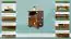 Nachtkommode Kiefer massiv Vollholz Eichefarben 007 - Abmessung 55 x 42 x 35 cm (H x B x T)