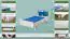 Kinderbett / Jugendbett Buche massiv Vollholz weiß lackiert 116, inkl. Lattenrost - Abmessung 90 x 200 cm
