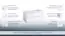 Waschtischunterschrank Meerut 20 mit Siphonausschnitt, Farbe: Weiß matt – 50 x 99 x 45 cm (H x B x T)