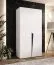 Kleiderschrank | 1 Fach | Farbe: Weiß | 1 Kleiderstange | Soft-Close-Funktion | 1 Meter breit | Griffe: Schwarz | ABS-Kanten | Maße: 100 x 52 x 202 cm